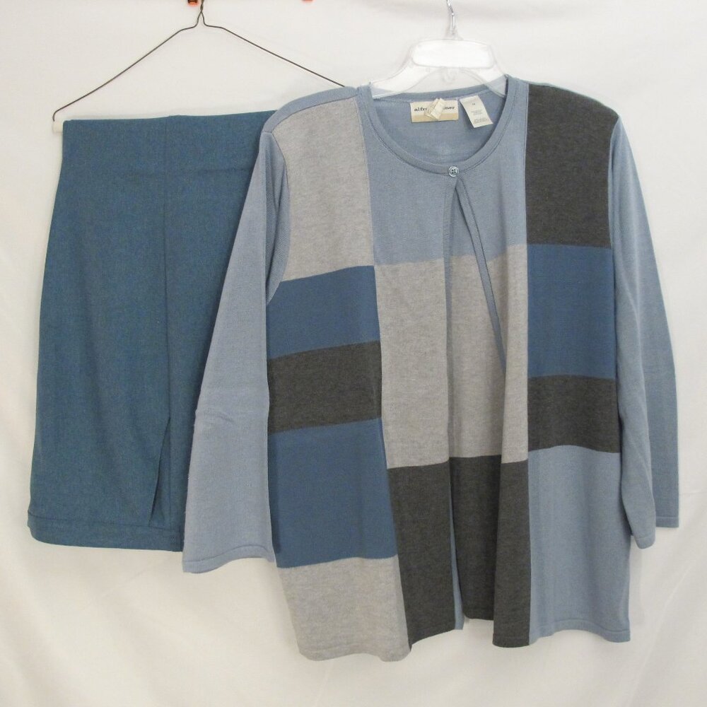 Alfred Dunner blue 2-piece coordinated set  1X/18P